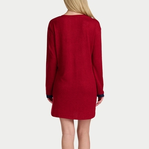 Robe de nuit pour femme Beefey, nouvelle arrivée, légère, confortable, pour la maison, respirante, décontractée, à manches longues, en lyocell, devant - Product Image 4
