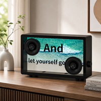 Enceinte Bluetooth avec écran LCD transparent, paroles flottantes, subwoofer intelligent Hi-Fi sans fil, audio domestique Android WiFi