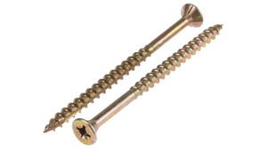 <span class=keywords><strong>Vis</strong></span> <span class=keywords><strong>Spax</strong></span> <span class=keywords><strong>à</strong></span> tête fraisée plate Pozi/Torx/Phillips/<span class=keywords><strong>à</strong></span> embase carrée pour aggloméré et meubles en <span class=keywords><strong>bois</strong></span>, jaunes - Product Image 5