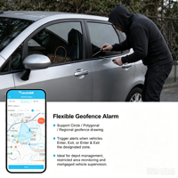 Traceur GPS pour voiture et moto avec contrôle à distance du carburant/du moteur, gestion multi-appareils, alarmes de vibration, SOS, mouvement et clôture virtuelle