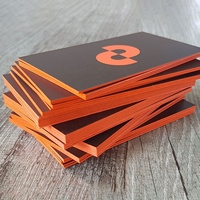 Biglietti da Visita Personalizzati con Bordo Colorato, Carta 20pt, Stampa a Colori