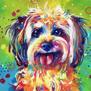DIY 5D Dog Diamond Painting by Number Kit for Adult Full Drill canvas Craft for Home Wall Deco