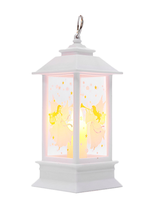 Lanterne de Noël à LED à piles, avec eau scintillante, Père Noël et bonhomme de neige, lampe suspendue, décoration de Noël pour la maison