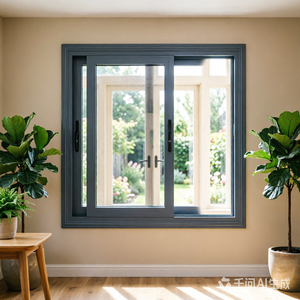 Finestra Scorrevole Moderna in Alluminio Rinforzato con Taglio Termico, Insonorizzata, Capacità di Carico 200kg, Doppio Vetro, <span class=keywords><strong>per</strong></span> Balcone e Cucina, 45dB - Product Image 6