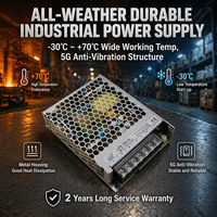 Alimentation à découpage haute efficacité LRS-100 100W 24V 4.5A AC/DC, source industrielle encastrée à profil bas, sortie stable