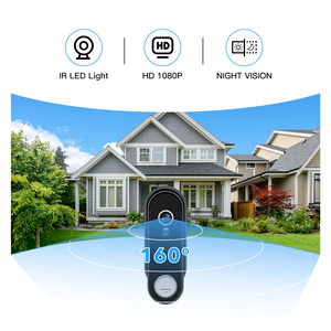 Videocitofono WiFi con Telecamera, <span class=keywords><strong>Campanello</strong></span> <span class=keywords><strong>Wireless</strong></span>, Visione Notturna, App Tuya, Alimentazione a <span class=keywords><strong>Batteria</strong></span>, Schermo Touch da 8 Pollici, 1080p, IP65 - Product Image 3