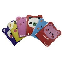 Blocs-notes autocollants animaux créatifs mignon ours chat chien cochon grenouille conception amusante papeterie cadeau pour les étudiants et le bureau