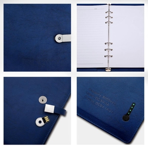 Chất lượng cao 8000mAh PU da máy tính xách tay ngân hàng điện biểu tượng tùy chỉnh in ấn Micro USB giao diện đầu vào <span class=keywords><strong>OEM</strong></span> Nhật Ký phong cách - Product Image 4