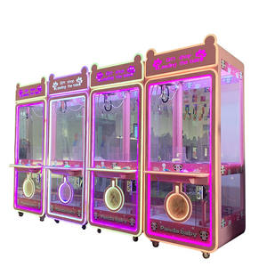 Tùy chỉnh 220V Crane đồ chơi sang trọng LED Đèn Kids 'mini Claw Máy hóa đơn/đồng tiền hoạt động trò chơi Tiếng Anh tuổi 6 + kim loại 1 năm - Product Image 2