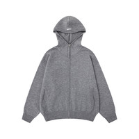 Frühling Herbst Herrenkleidung Casual Set Atmungsaktiver Kapuzenpullover Langarm Strickjacke Lose Einfarbig Vielseitig 3D-Druck
