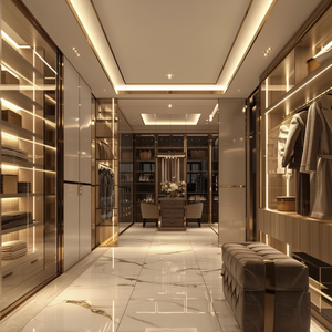 Nuevo diseño, puerta de espejo, armario personalizado, proyecto de apartamento, venta al por mayor, armario - Product Image 1