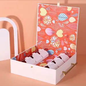 2024 Neu gestaltete benutzer definierte Logo High-End-Kuchen Pappe Michaels Geschenk boxen Moon Cake Box Verpackung Luxus benutzer definierte Verpackungs boxen