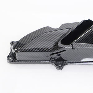 Partes del cuerpo de la motocicleta Cubierta de filtro de aire transparente Piezas de carbono Cubierta de filtro de aire para Honda PCX 2018 - Product Image 4