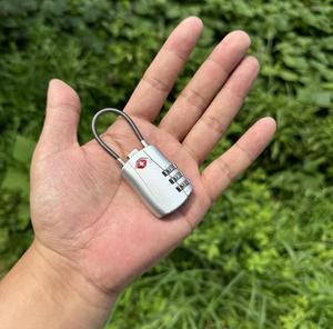 Candado de combinación de cadena de bicicleta aprobado por TSA, candado de Cable de 3 dígitos para viaje, candado de contraseña para maleta de equipaje TSA - Product Image 5