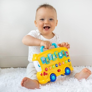 Animal Sounds Bus para bebés <span class=keywords><strong>de</strong></span> <span class=keywords><strong>6</strong></span> meses y más con luces, música, números, control <span class=keywords><strong>de</strong></span> volumen-Juguetes musicales educativos para bebés - Product Image 5