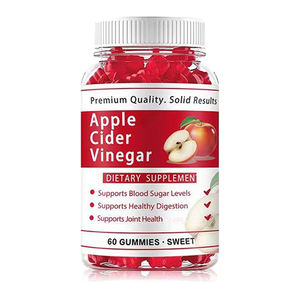 סוכריות גומי חומץ תפוחים טבעוניות בתווית פרטית 1000 מ\\\"ג עם ויטמין <span class=keywords><strong>C</strong></span> לבריאות יומיומית וטעם פירות טבעי OEM ODM - Product Image 1