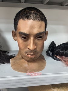 Suministro de Fábrica: Casco de Silicona de Grado Cinematográfico con Barba/Cabello Realista para Disfraz, OEM Personalizado, <span class=keywords><strong>Belleza</strong></span> y Cuidado Personal para Crossdressing - Product Image 6