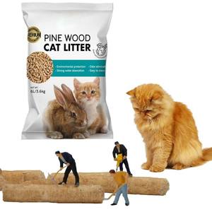 Doğal çam kedi kumu süper emici uzun ömürlü koku kontrolü kokusuz biyobozunur ahşap kedi kumu - Product Image 5