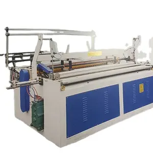 Automatic Tissue Toilet Paper Rewinding Machine with Slitting Perforating and Embossing