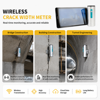 Medidor de Ancho de Grietas Inalámbrico Profesional, Equipo de Medición Digital de Precisión para Inspección de Concreto Industrial
