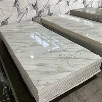 Panneau mural en PVC imperméable moderne, alternative au marbre, résistant aux UV, pour la maison, la villa et l'hôtel