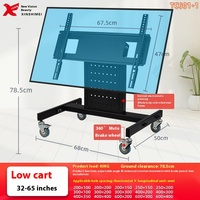 Carrito Móvil Universal de Acero para TV Vickman de 32-65 Pulgadas |   Stand 45 de Nivel Bajo |   Ruedas para LCD/Plasma |   Certificado CE |   Max Vesa 600x400