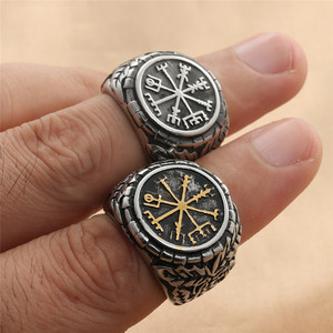 Anillo de Plata Tibetana con Diseño de Copo de Nieve para Hombre, Estilo Geométrico Retro Punk, Joyería para Regalo - Product Image 3
