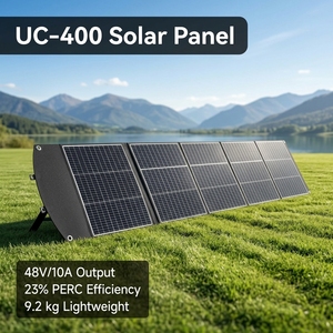 ชุดโซลาร์เซลล์พกพาฉุกเฉิน 400W ประสิทธิภาพสูง 23% แบบพับได้ โมโนคริสตัลไลน์ สำหรับสำรองไฟบ้าน เครื่องกำเนิดไฟฟ้าสำรอง กรณีไฟดับ - Product Image 2