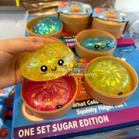 Boîte mystère de jouets Squishy Dumpling scintillants et colorés en matériau Maltose, en forme de petits pains à presser, les plus populaires