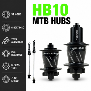 Cubos de Bicicleta MTB Personalizados 120 Cliques 6 Rolamentos HG QR Eixo Passante BOOST Dianteiro Traseiro 32 Furos Freio a Disco para Bicicletas de Montanha - Product Image 1