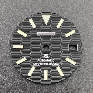 Cadran de date unique pour modification de montre, motif à étages, vert lumineux, 28,5 mm, compatible avec les mouvements NH35 NH36 - Product Image 4