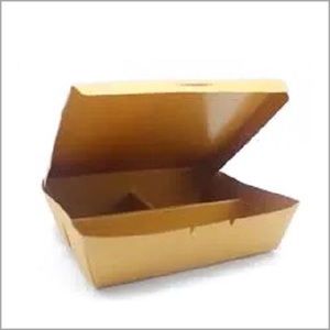 Eco friendly Customizable 2000 Ml kraft paper Disposable Takeaway packaging lunch Paper boxes From Indian Supplier