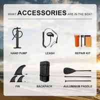 Planche de paddle gonflable pliable et portable pour sports nautiques, facile à transporter, vente en gros