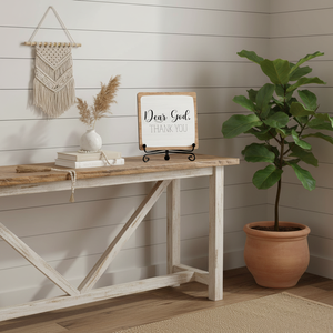 Decorazioni Estetiche Cristiane per la Casa, Insegna in Legno Boho Farmhouse per Ingresso, Tavolo, Parete, Soggiorno, Mensola - Product Image 3