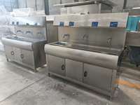Évier de lavage des mains de restaurant-Évier de lavage multi-stations en acier inoxydable 304 certifié NSF