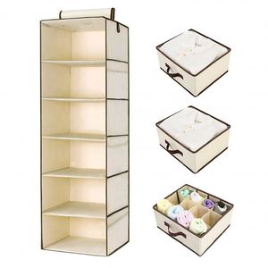Houseware 6 <b>Shelves</b> Hanging Closet Organizer Multifunction Household NonWoven Cloth Storage Organizer - Product Image 1