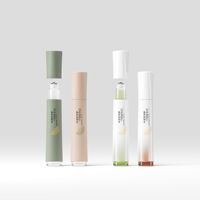 Flacon roll-on PP 15 ml avec bille métallique, tube cosmétique personnalisable avec logo pour parfum, crème contour des yeux, sérum
