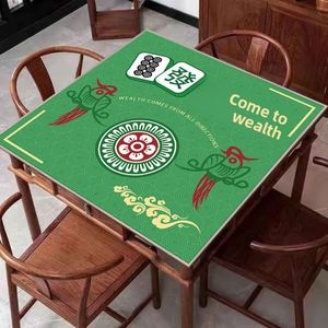 Tapis de table de mahjong personnalisé FX en caoutchouc naturel, épaissi, insonorisant, carré, résistant à l'usure et antidérapant pour salles de jeux - Product Image 4