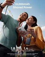 Anker Nano Power Bank 45W 10000mAh PC ABS Chargeur portable avec câble rétractable intégré Batterie compacte pour iPhone Samsung