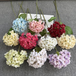 Jinxi <b>Artificial</b> <b>Hydrangea</b> Flowers Silk Wedding Decorations Outdoor Photography Props Home Decor Environment Friendly - Product Image 1