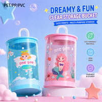 Contenedor de Plástico Cilíndrico PET de Grado Alimenticio Libre de BPA, Caja Transparente Personalizada con Orificio para Colgar, para Dulces, Muestras Rápidas, Impresión UV, OEM