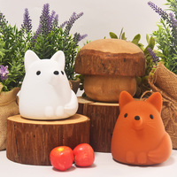 Lampe tactile Table de chevet Jouet Mini USB Chargement Enfants Veilleuse Lampes Rechargeable Mignon Squishy Silicone Lumières Veilleuse Renard