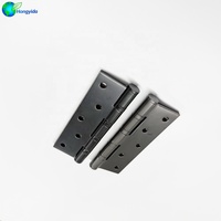Charnière américaine à ressort gris et noir 5x3x3, charnière de porte à fermeture automatique à ouverture plate, quincaillerie
