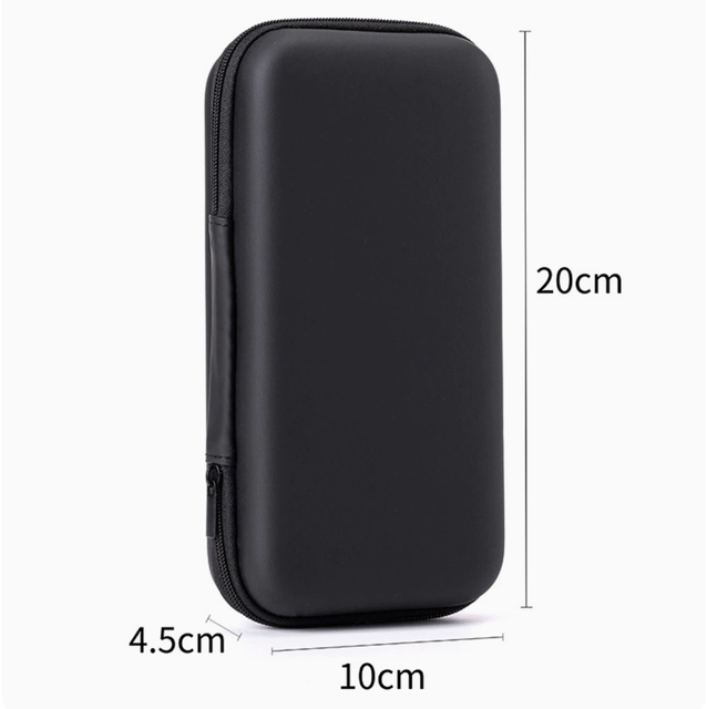 EVA Hard Shell Electronics Organizer Case Portable Handle Shockproof Storage Box for Cables Charger Accessories 20/10/4.5cm