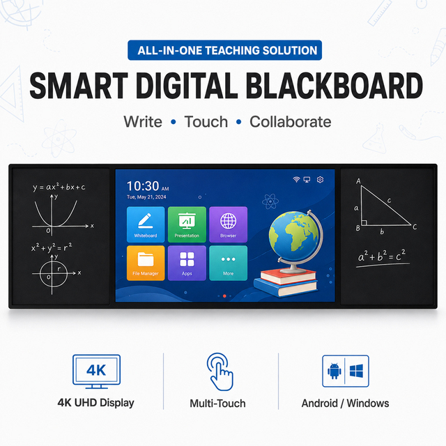 China Factory 86 Inch School Teaching E-Blackboard Smart Classroom Interactive Nano Blackboard for School Education