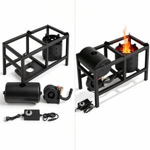 Chauffage multi-combustibles <span class=keywords><strong>à</strong></span> huile usagée, combustion sans fumée, flamme réglable, souffleur d'air forcé, cuisinière portable intérieure/extérieure - Product Image 5