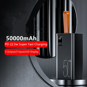 2025 nóng công suất lớn 50000mAh ngân hàng điện hiển thị kỹ thuật số 22.5W pd20w đầu ra USB-C siêu nhanh sạc Powerbank cho Iphone - Product Image 4