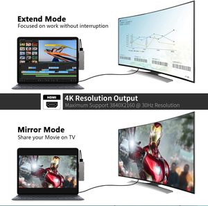 แท่นวาง <span class=keywords><strong>iPad</strong></span> <span class=keywords><strong>Pro</strong></span> USB-C 7-in-1 พร้อมพอร์ต USB-C USB 3.0 ช่องอ่านการ์ด SD/TF ช่องเสียบแจ็ค 3.5 มม. สำหรับ <span class=keywords><strong>iPad</strong></span> <span class=keywords><strong>Pro</strong></span> M4/M2/M1 Air 5/4 Mini 6 - Product Image 3
