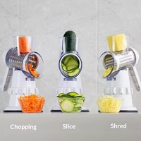 Nieuwe multifunctionele groentesnijder, roterende kaasschaaf, groente- en aardappelhakker, fruit- en groentesnijder, siliconen rubber.
