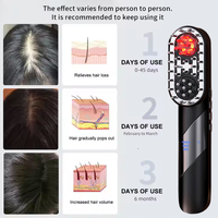 Usage domestique multifonctionnel Anti-chute de cheveux 4 en 1 cuir chevelu peigne de Massage croissance des cheveux massage à micro-courant visage masseur de levage du visage